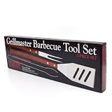 Charcoal Companion Grillmaster  Rosewood Handle 3-piece Tool Set