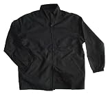 Greg Norman Men's Technical Performance Water Resistant Zip Down Golf Jacket (Medium, Black)