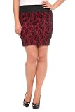 Torrid Plus Size Persian Red And Black Lace Bandage Mini