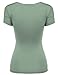 Zeagoo Women's Cross-front V Neck Ruched Cap Sleeve Blouse