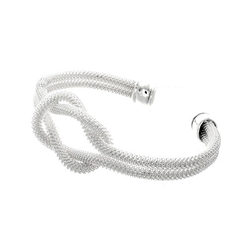 Silvertone Cuff Bracelets, Bangle Bracelets w/ Designer Inspired Jewelry Infinity Knot Bracelet