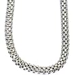 16 Inch Silver Toned 5mm Form Flat Chain Necklace