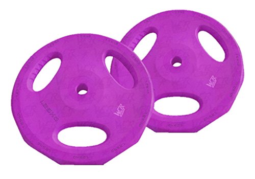 Olympic Rubber Disc Weight Plates EZ Bar Barbell Weights Plate Home Fitness Gym 50mm Hole (2x1.25kg)