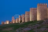 IMAGE OF Wallmonkeys Peel and Stick Wall Decals - Walls of Avila Dusk, Castilla Y Leon (spain) - 60