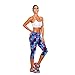 AutumnFall® Performance Activewear - Printed Yoga Capri Work-out Leggings (M, Pattern-2)
