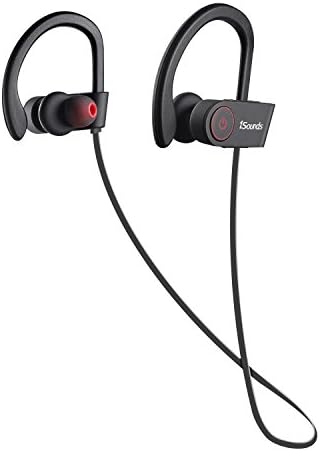 Bluetooth Headphones,Isounds Earbuds Sports Sweatproof Secure Fit Workout Wireless Headset for Running Designed to Stay in Your Ears(Black)