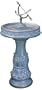 Henri Studios Equatorial Bow Sundial Cast Stone Bird Bath