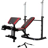 Marcy Diamond Deluxe Olympic Bench with Flip Arm Curl Pad