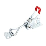 uxcell　トグルクランプ　レッド　シルバートーン　4002トグルクランプ　ドアボタントグルクランプ