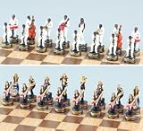 Rock & Roll And Jazz Chess Set, King:3-1/4