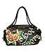 ED HARDY TYLA BLOOD & THORNS TOTE BAG SATCHEL BLACK