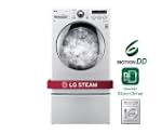 LG 3.6 Cu. Ft. White Front Load Steam...