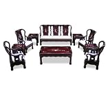 Thumbnail image for Rosewood Round Mother of Pearl Design Sofa Set