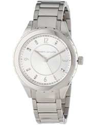 Kenneth Jay Lane Womens KJLANE-2218  Silver Dial Stainless Steel Watch