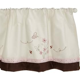 Carter's Love Bug Valance, Pink/Choc, 60 X 14"
