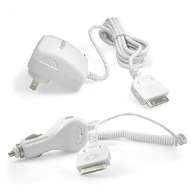 Apple iPod Car Charger + Home AC Adapter by Bargaincell