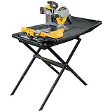 DEWALT D24000S Heavy-Duty 10-inch Wet Tile Saw with Stand