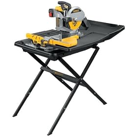 DEWALT D24000S Heavy-Duty 10-inch Wet Tile Saw with Stand