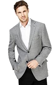 Sartorial Wool Rich 2 Button Checked Jacket
