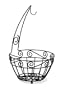 Spectrum 39210 Scroll Fruit Tree, Black