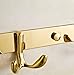 ROZIN Rozinsanitary Gold Finish Bathroom Folding Towel Rack Wall Mounted Clothes Towel Shelf Holder