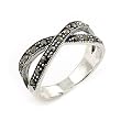 Marcasite 2 Row Ring
