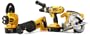 DEWALT DC4PAKA Heavy-Duty XRP 18V Cordless Hammerdrill/Circular Saw/Reciprocating Saw/Flexible Floodlight Combo Kit
