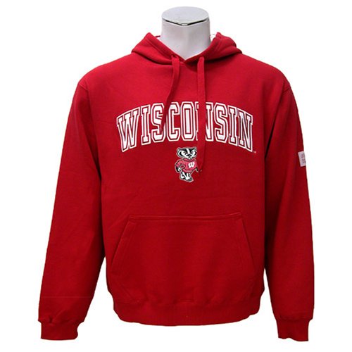 Buy Wisconsin Badgers Mens Team Color Automatic Fleece Hoodie by Colosseum Athletics
