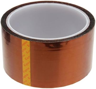 RUIMIO 50mm*33m 98ft High Temperature Heat Resistant Tape Polyimide BGA (Tawny)