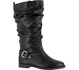 Easy Street Women's Vigor Plus Riding Boot,Black,6.5 WW US