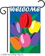 Welcome Tulips Garden Flag Indoor/outdoor 18" X 13.5"
