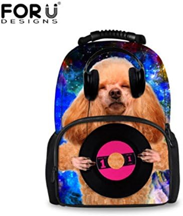 3D Zoo Animal Printing Backpacks Casual Cute Dog Men Backpack Outdoor - C4331A