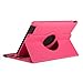 GMYLE(R) Hot Pink 360 Degree Rotating PU leather Folio Stand Case Cover for Nook HD+ Plus 9 inches Barnes & Noble e-book Reader Tablet (Multi Angle- Vertical/Horizontal and Wake up Sleep Function)