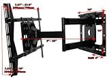 Articulating Tilting Wall Mount Extends 24 for Sony Bravia, Samsung, Panasonic, Vizio, Sharp, LG, Westinghouse, Haier Plasma/LCD HDTV Displays