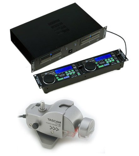 TASCAM/タスカム CD-X1500＆TT-M1 DJ用ツインCDプレーヤー