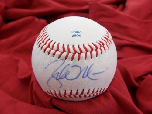 Zach Miner Autographed ROLB Baseball, Detroit Tigers, Proof Photo of Zach Signing for Us.