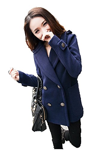 Sea World Store レディース コート ジャケット アウター Pコート ダブルボタンジャケット カジュアル 人気 流行り アパレル ファッション 服 【オリジナルクリーニングクロス付】 Z701