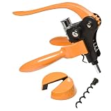 Review Oenophilia 076117 / Oenophilia Tangerine-Orange OenoPull Wine Opener with Foil Cutter