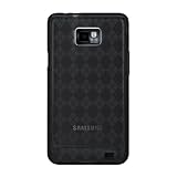 Samsung Galaxy S2 Case - Black Hard Silicone TPU Skin Cover for Samsung SII ....