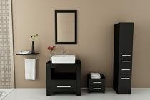 Big Sale 31.5" Libra Small Single Vessel Sink Modern Bathroom Vanity Cabinet Set