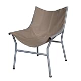 Milano Chair (with basic micro suede cover) White Frame - Beige Cover
