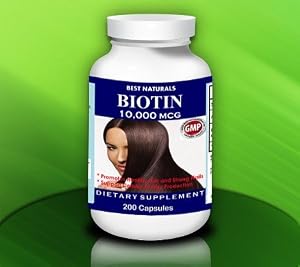Best Naturals, Biotin (Maximum Strength), 10000 mcg, 200 capsules