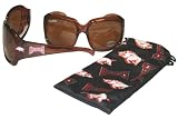 EyeXtras NCAA Arkansas Razorbacks Combo Pack Ladies Polarized Sunglasses & Micro-fiber Draw String Pouch