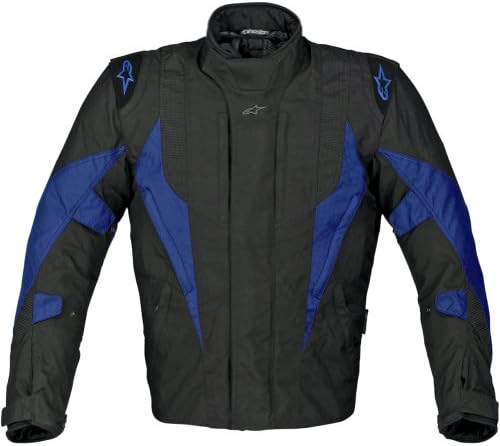 Alpinestars P1 Sport-Touring Drystar Men's Textile Sports Bike Racing Motorcycle Jacket - Black/Blue / 3X-Large