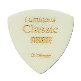 Pickboy Vintage Pick, Classic Luminous Triangle, Cellulose, 0.75mm, 50 picks