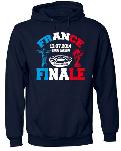 FRANKREICH FAN SHIRT – RIO DE JANEIRO FINALE 13.07.2014 3353(HKP-N) Gr. S