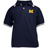 Michigan Wolverines Navy Blue Toddler Tipped Polo
