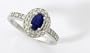 Oval Sapphire and Diamond Ring
