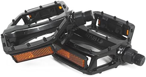 Andux Zone Alloy Mountain Bicycle Pedals Polishing Surface Ball Bearing 9/16" Three Colors AvailableZXC-JD01 (black)