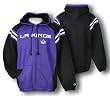 Los Angeles Kings NHL Mens BRU Full Zip Hoodie, Fleece Jacket, Purple